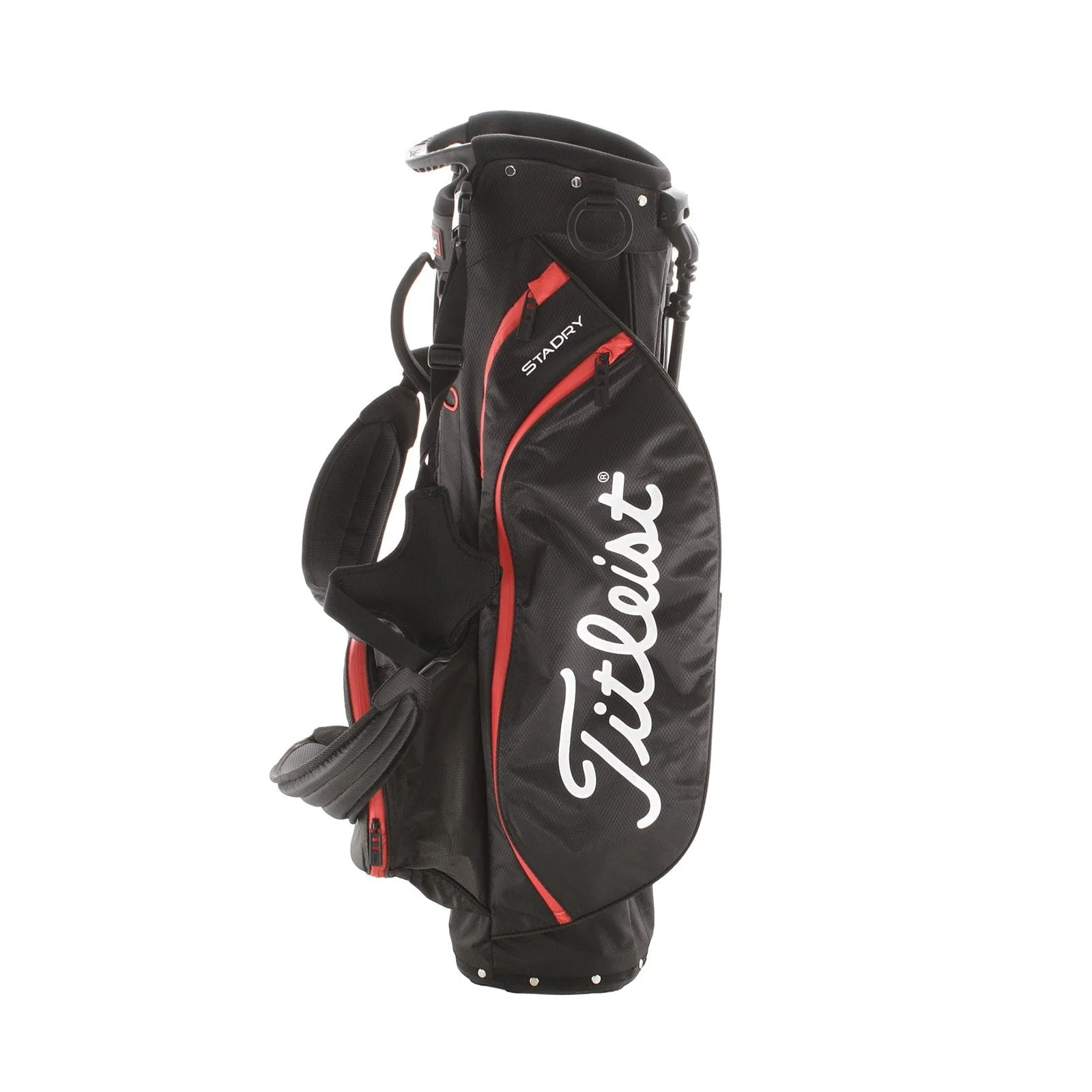 Titleist Players 4 Stadry Stand Bag - Black/Red/White - Image 4