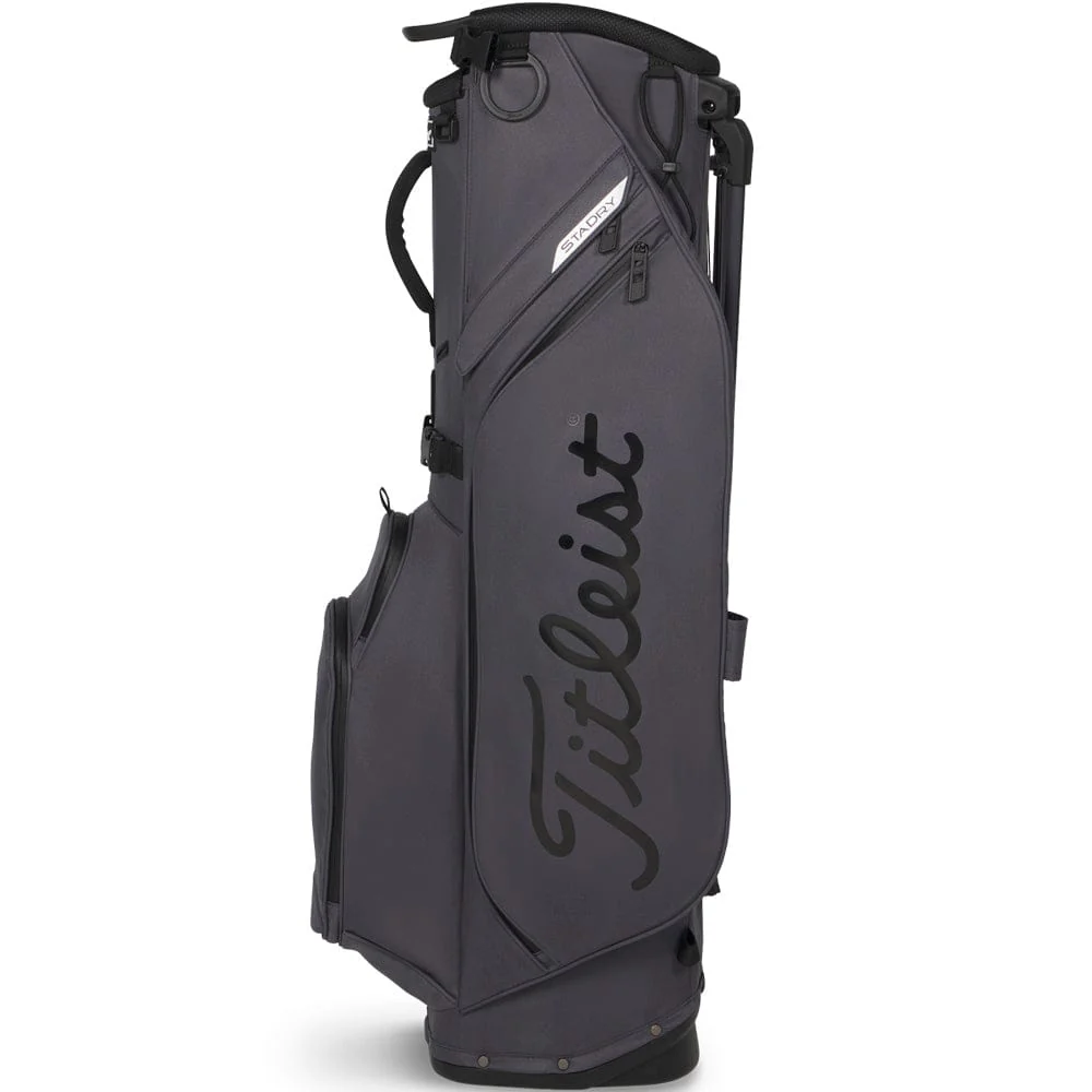 Titleist Players S4 StaDry Waterproof Stand Bag - Graphite/Black/Black - Image 3