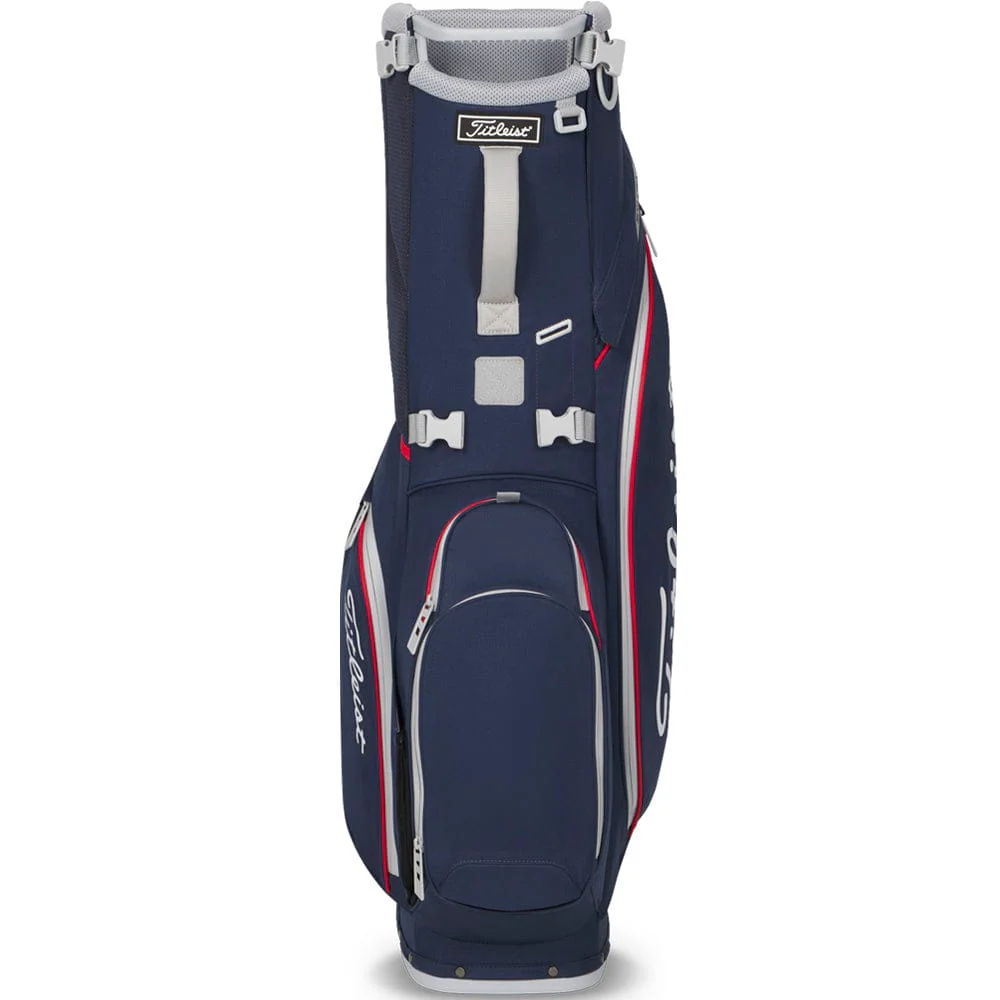 Titleist Players S4 StaDry Waterproof Stand Bag - Navy/Red/White - Image 3