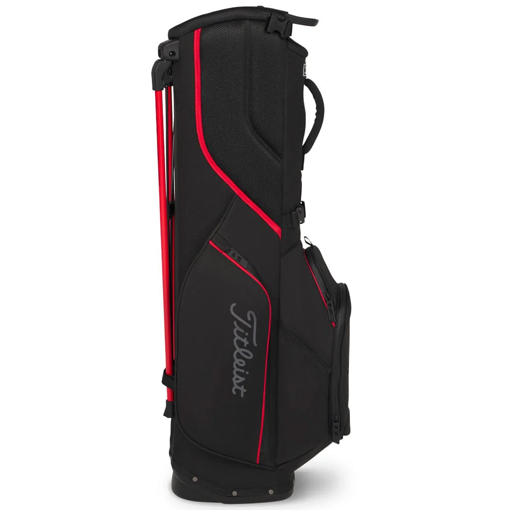 Titleist Players S5 StaDry Waterproof Stand Bag - Black/Red/Graphite - Image 9