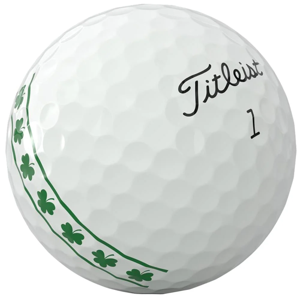 Titleist Pro V1 Ltd Edition Golf Balls - White/Shamrock - 12 Pack - Image 2