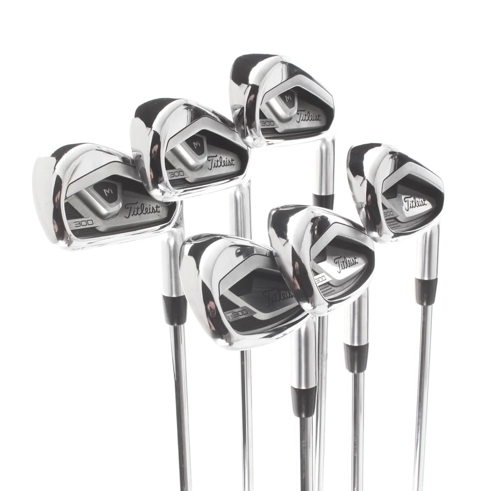 Titleist T-300 Steel Mens Right Hand Irons 5-PW Regular - AMT-300 - Image 2