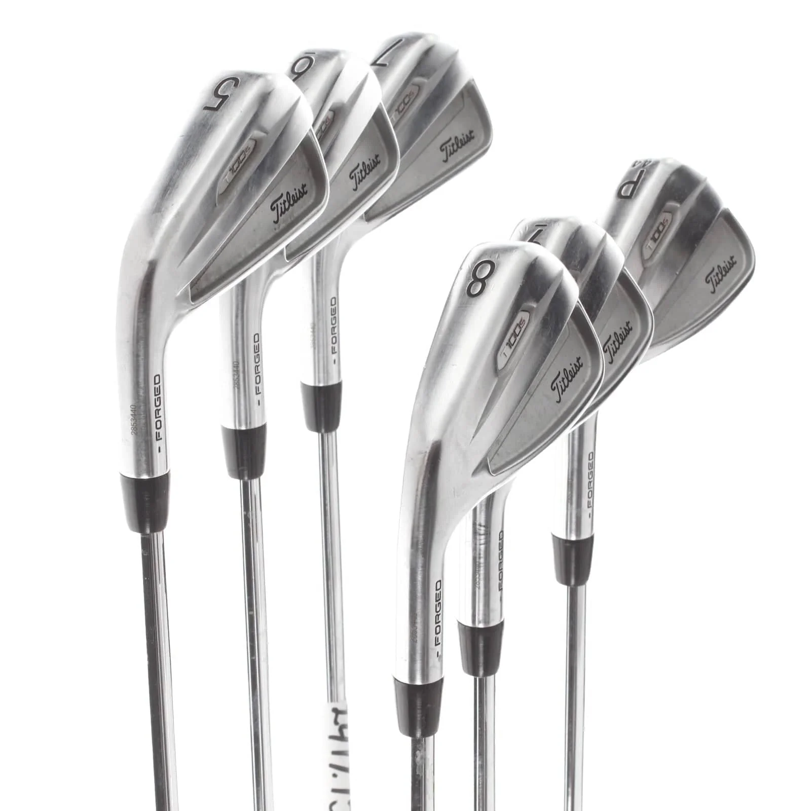 Titleist T100s 2021 Steel Mens Left Hand Irons 5-PW Stiff - Project X LZ 6.0 120g - Image 2