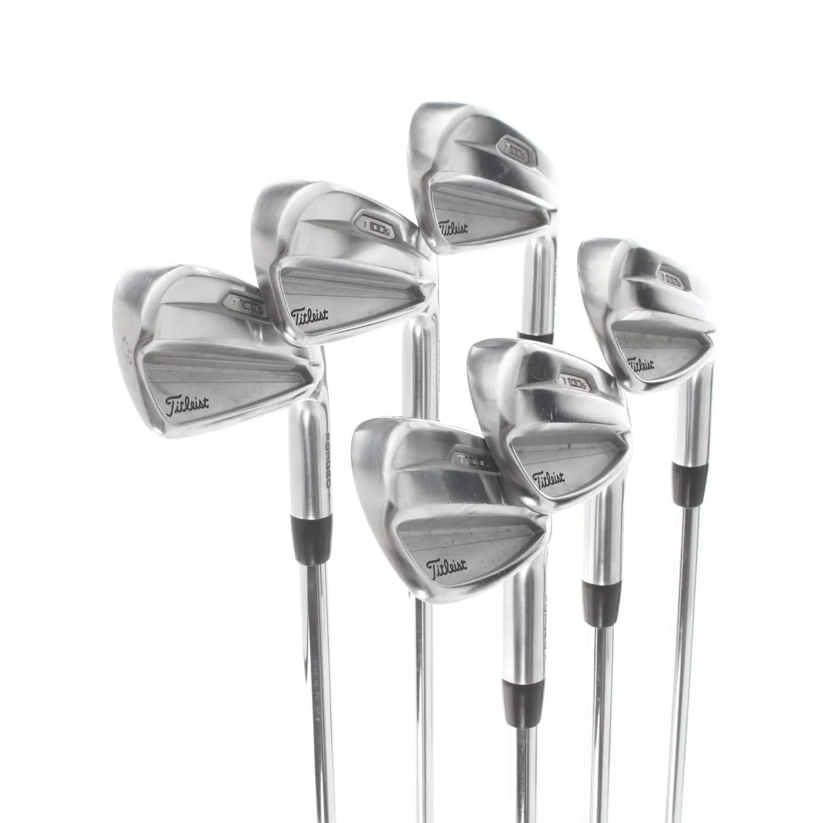 Titleist T100S 2021 Steel Mens Right Hand Irons 5-PW Stiff - True Temper AMT Black S300 - Image 2