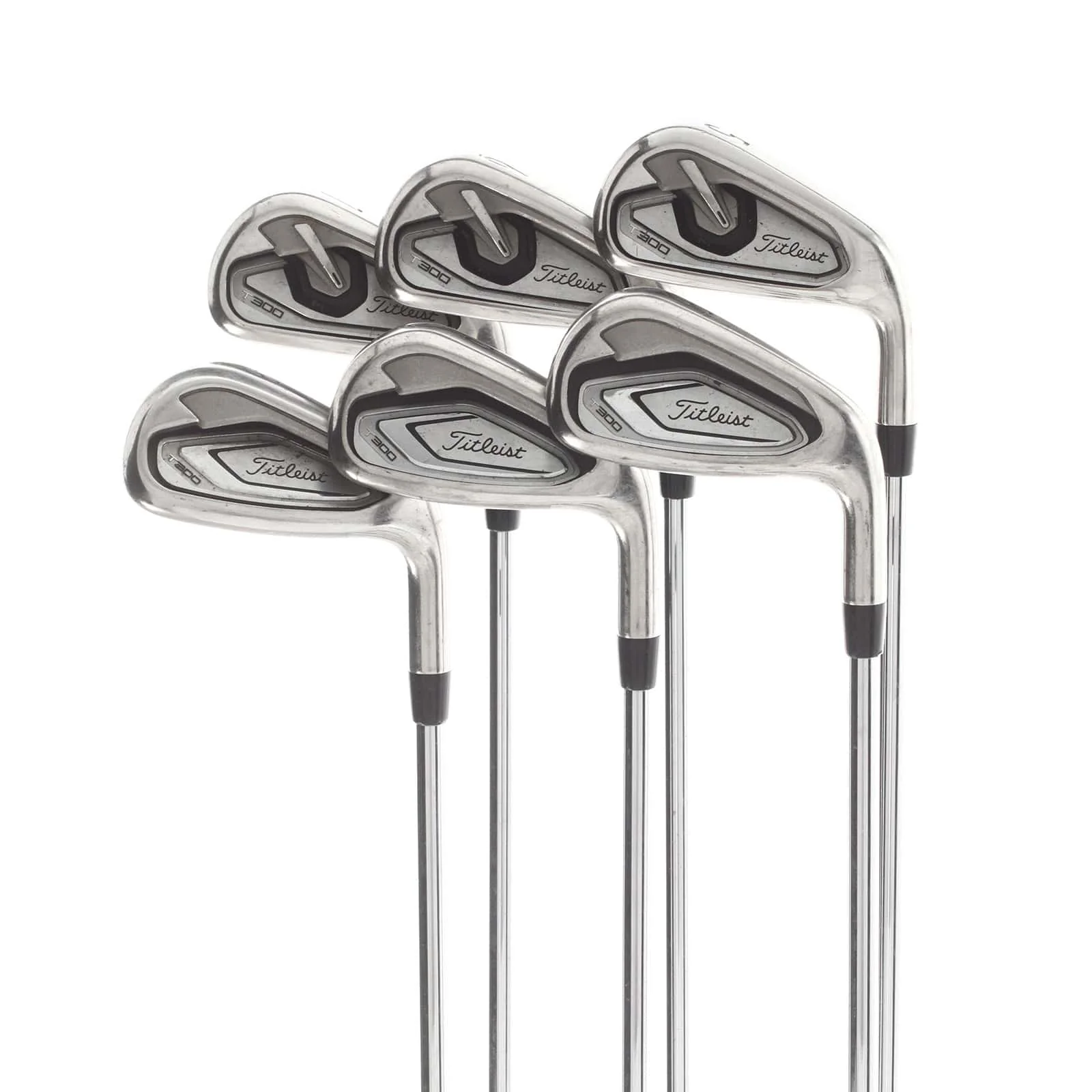Titleist T300 Steel Mens Right Hand Irons 5-PW Regular - AMT red