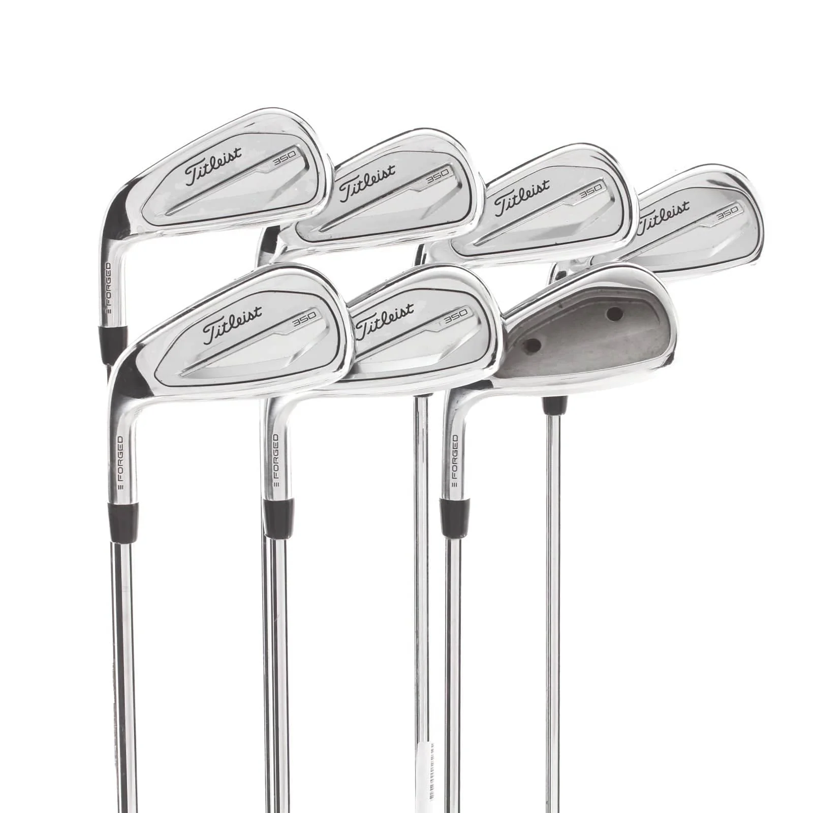 Titleist T350 Steel Mens Left Hand Irons 5-GW Regular - True Temper AMT Red