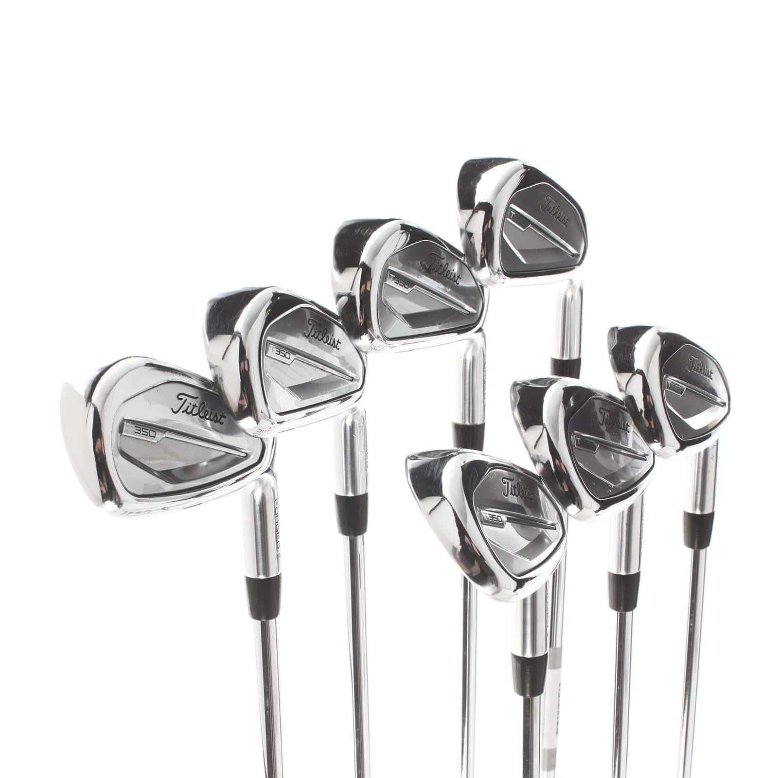 Titleist T350 Steel Mens Right Hand Irons 5-GW Regular - AMT Red R300 - Image 2