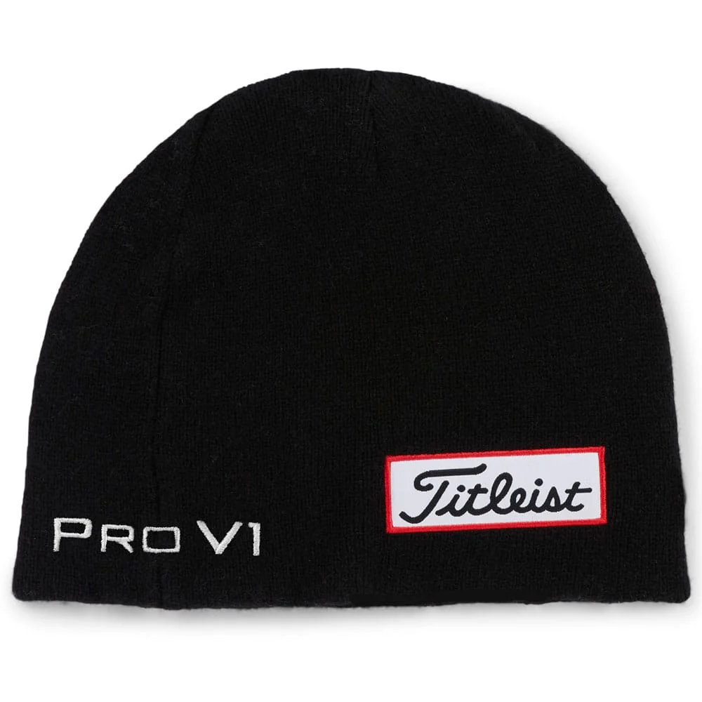 Titleist Tour Merino Beanie - Black/White - Image 5