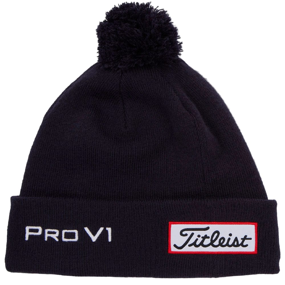 Titleist Tour Pom Pom Beanie - Navy/White - Image 5