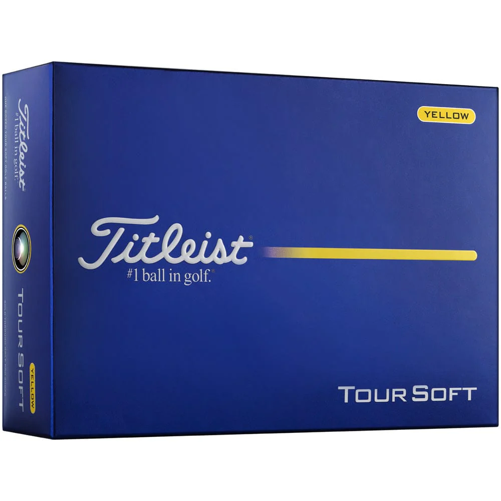 Titleist Tour Soft Golf Balls - Yellow - 12 Pack - Image 3