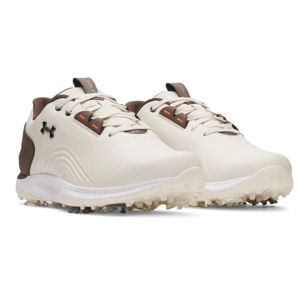 Under Armour Drive Fade 2 Waterproof Spiked Shoes - Stone/Tundra/Metallic Silver - Image 3