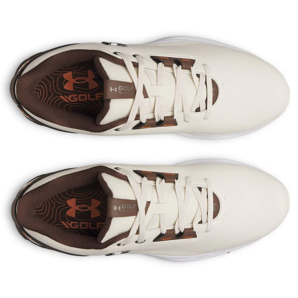 Under Armour Drive Fade 2 Waterproof Spiked Shoes - Stone/Tundra/Metallic Silver - Image 5