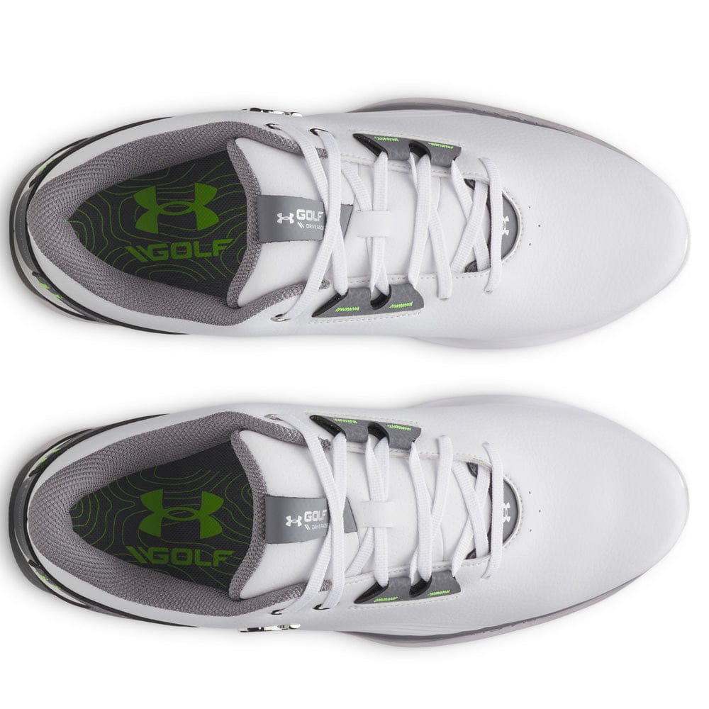 Under Armour Drive Fade 2 Waterproof Shoes - White/Titan Gray/Metallic Silver - Image 4