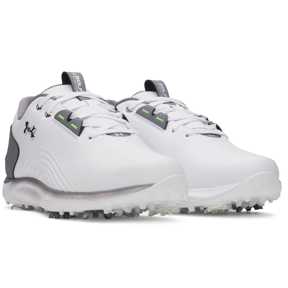 Under Armour Drive Fade 2 Waterproof Shoes - White/Titan Gray/Metallic Silver - Image 5