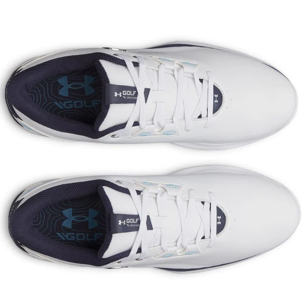 Under Armour Drive Fade 2 Waterproof Spikeless Shoes - White/White/Metallic Silver - Image 4