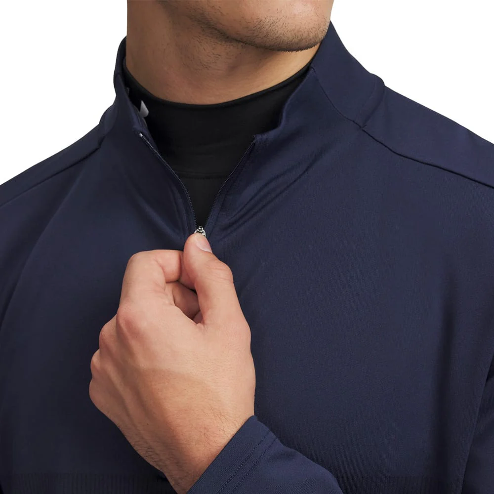 Under Armour Drive Lightweight 1/2 Zip Top - Midnight Navy/Midnight Navy Fade Heather/Castlerock - Image 3