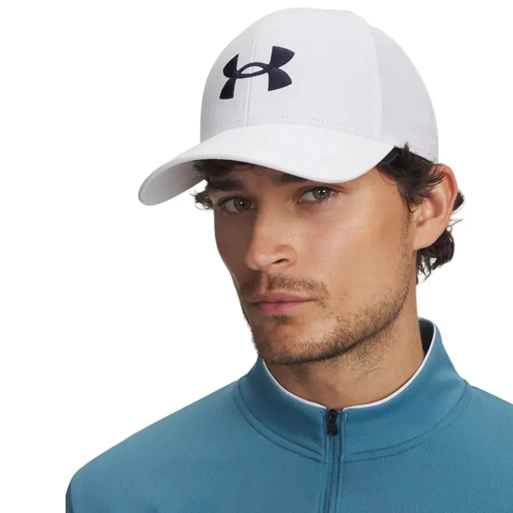 Under Armour Drive Low Adjustable Cap - White/Midnight Navy - Image 3