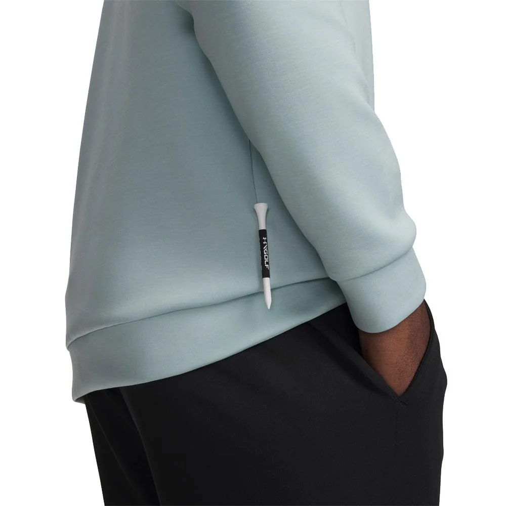 Under Armour Drive Midlayer Pullover - Enamel Blue/Refresh Mint/Enamel Blue - Image 4
