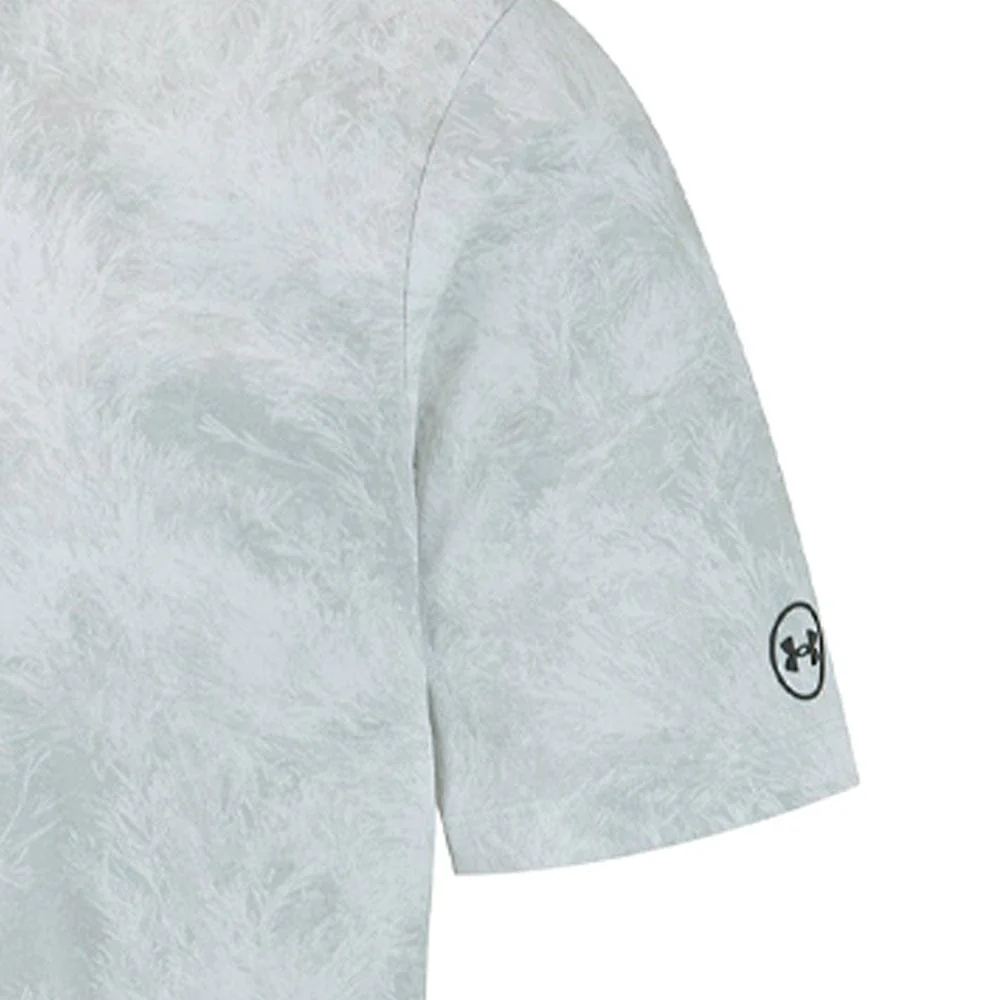 Under Armour ArmourDry Printed Polo Shirt - Halo Gray/White/Castlerock - Image 5