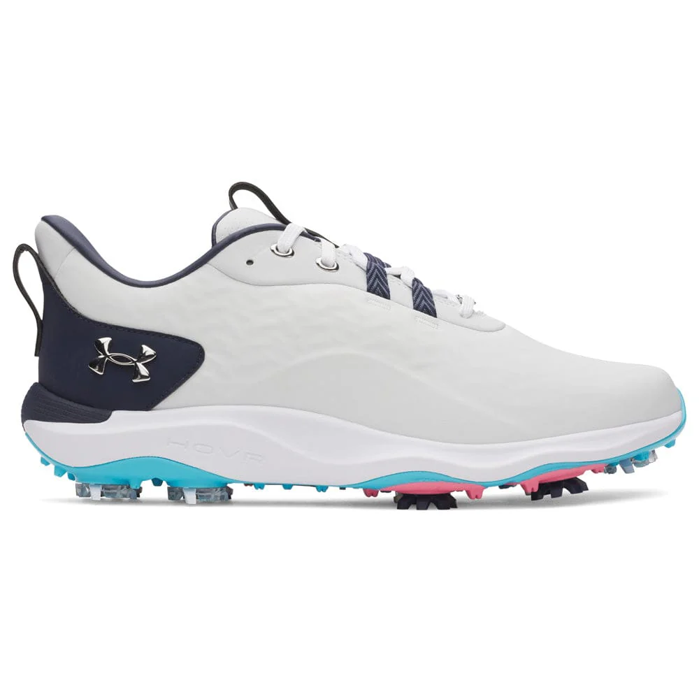 Under Armour Drive Pro Clone Waterproof Spiked Shoes - Distant Gray/Midnight Navy/Metallic Silver - Image 4