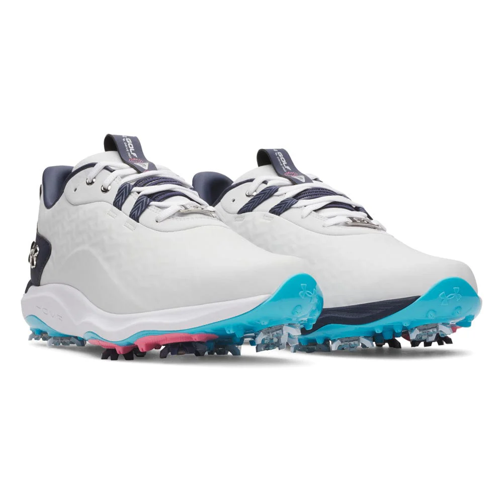 Under Armour Drive Pro Clone Waterproof Spiked Shoes - Distant Gray/Midnight Navy/Metallic Silver - Image 5
