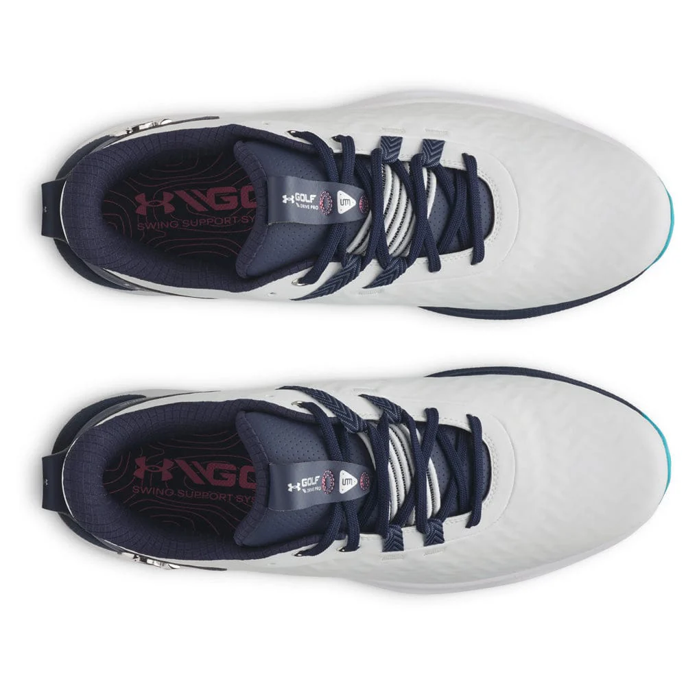 Under Armour Drive Pro Clone Waterproof Spikeless Shoes - Distant Gray/Midnight Navy/Metallic Silver - Image 3