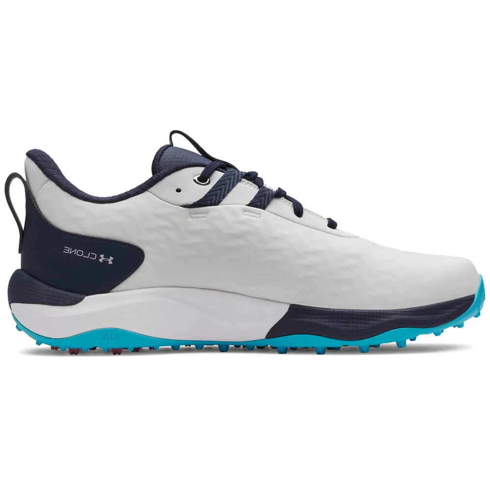 Under Armour Drive Pro Clone Waterproof Spikeless Shoes - Distant Gray/Midnight Navy/Metallic Silver - Image 4