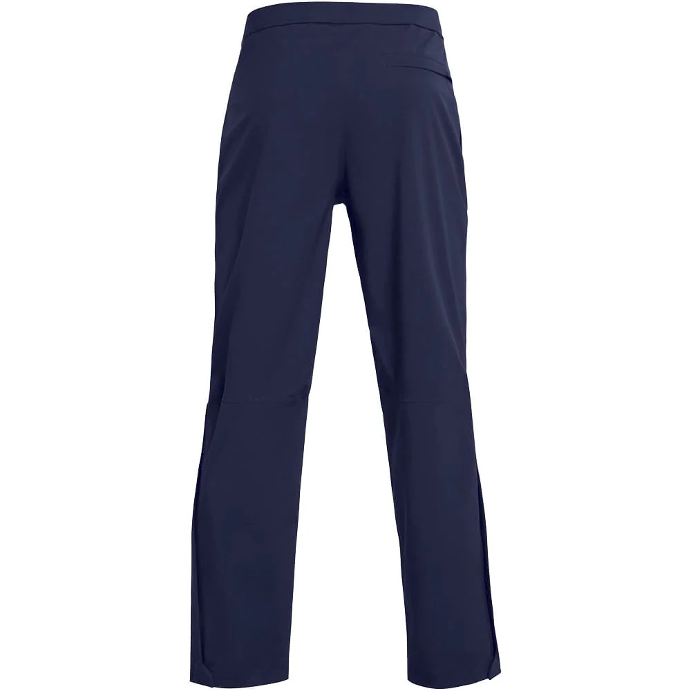 Under Armour Drive Rain Waterproof Trousers - Midnight Navy/Metallic Silver - Image 2