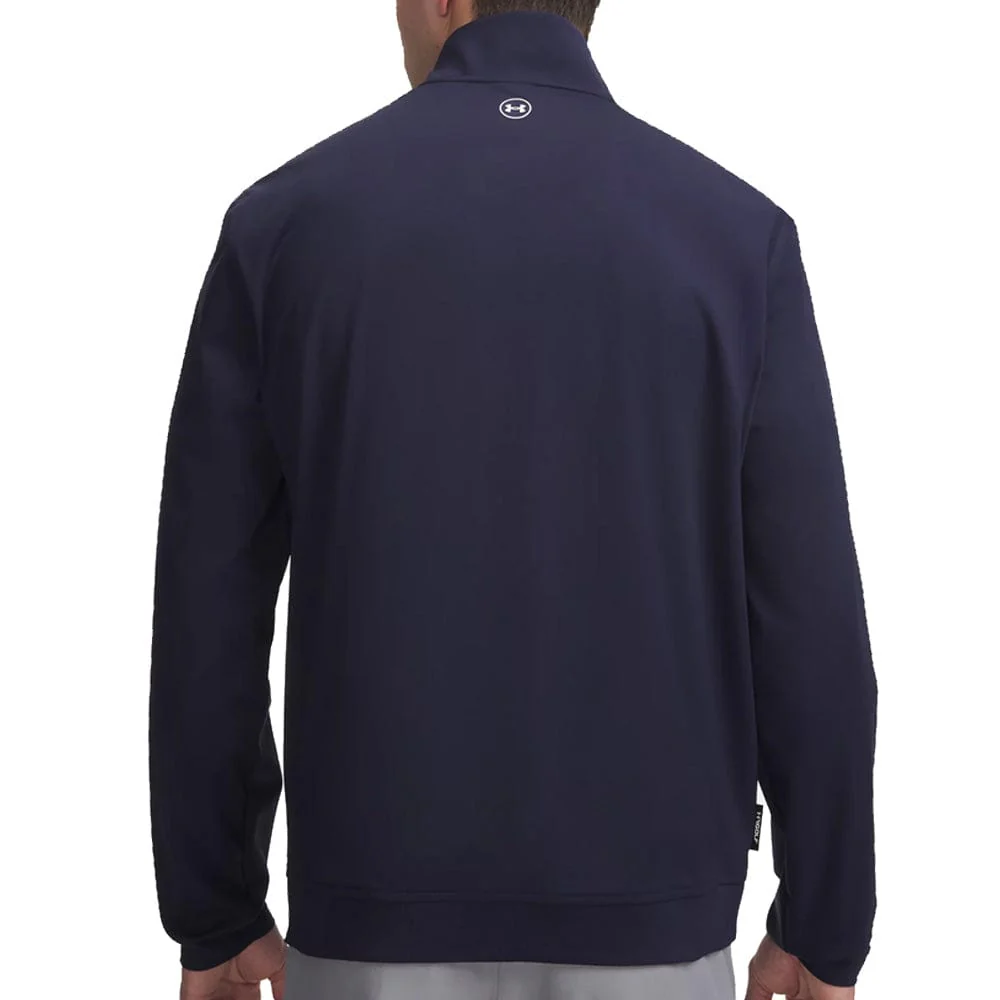 Under Armour Drive Wind 1/2 Zip Top - Midnight Navy/Varsity Blue/White - Image 2