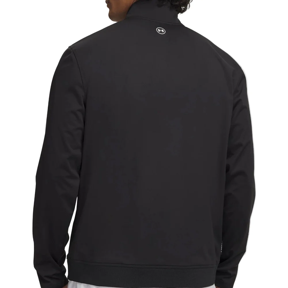 Under Armour Drive Wind Full Zip Top - Black/Black/White - Image 3