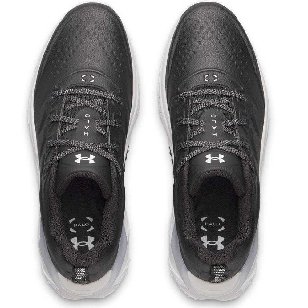 Under Armour Halo Tour Waterproof Spikeless Shoes - Black/Black/Castlerock - Image 3