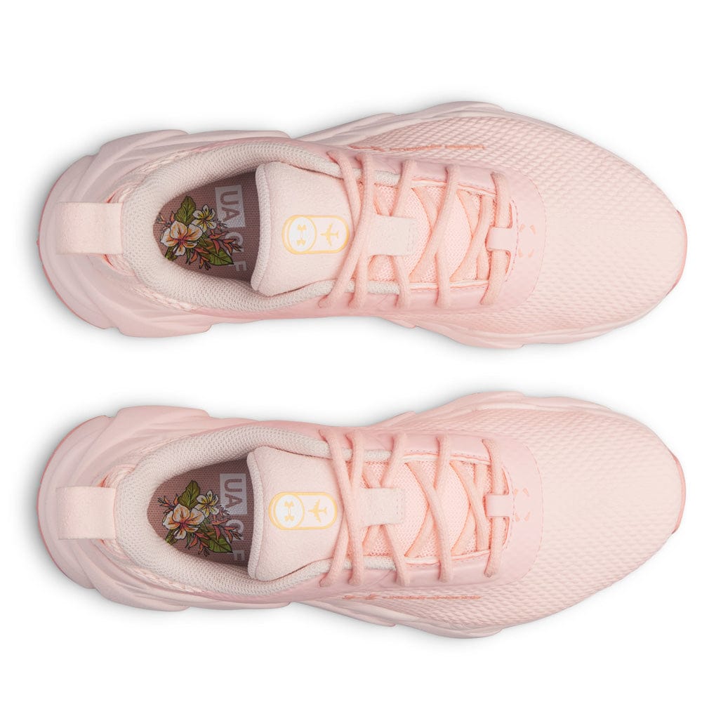 Under Armour Ladies Halo Hybrid Waterproof Spikeless Shoes - Golf Trip - Beta Tint/Beta Tint/Posh Pink - Image 5