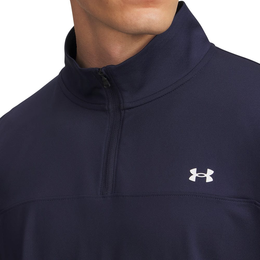 Under Armour T2G 1/4 Zip Pullover - Midnight Navy/Midnight Navy/White - Image 3