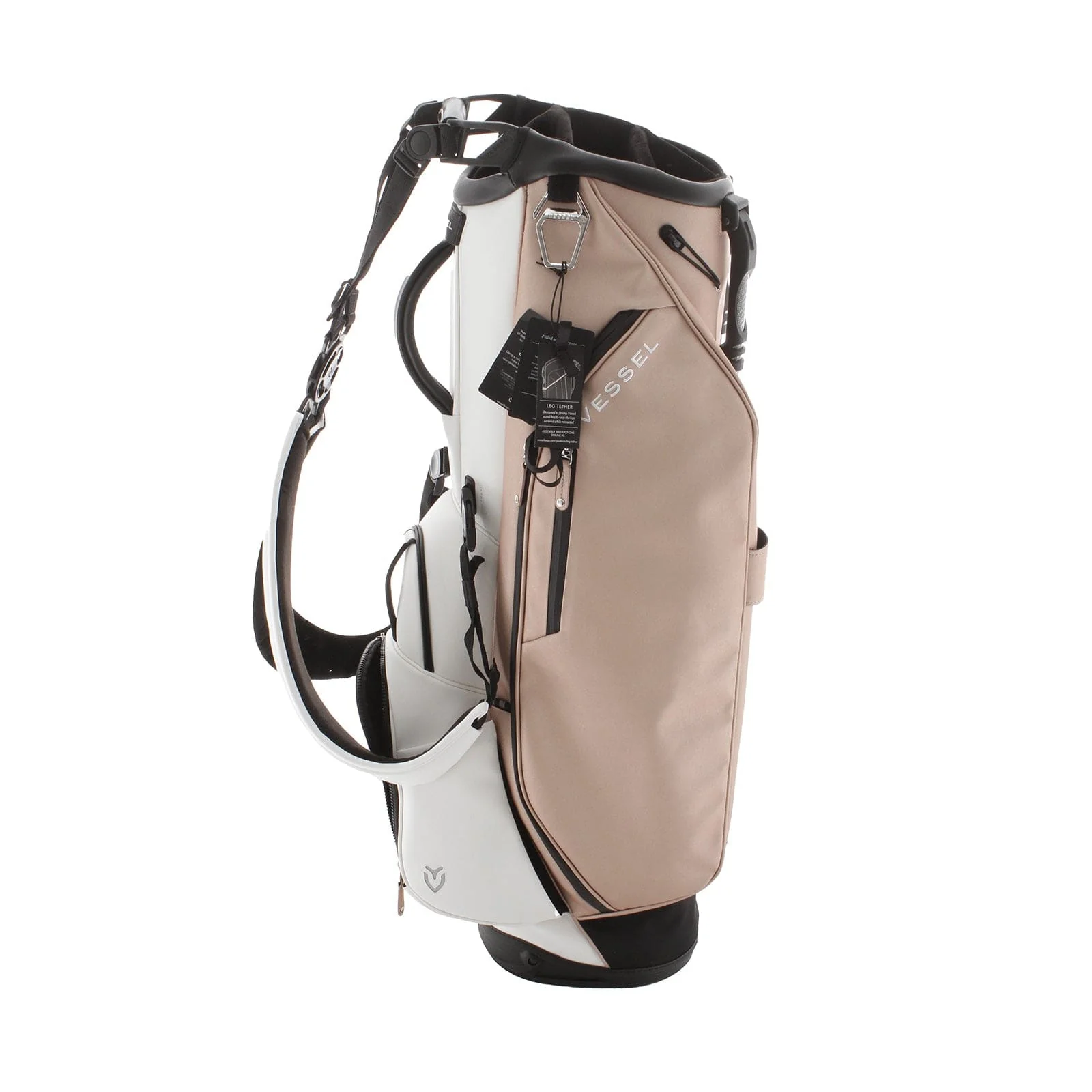 Vessel Player 3.0 Stand Bag - White/Rose Gold/Black - Image 4