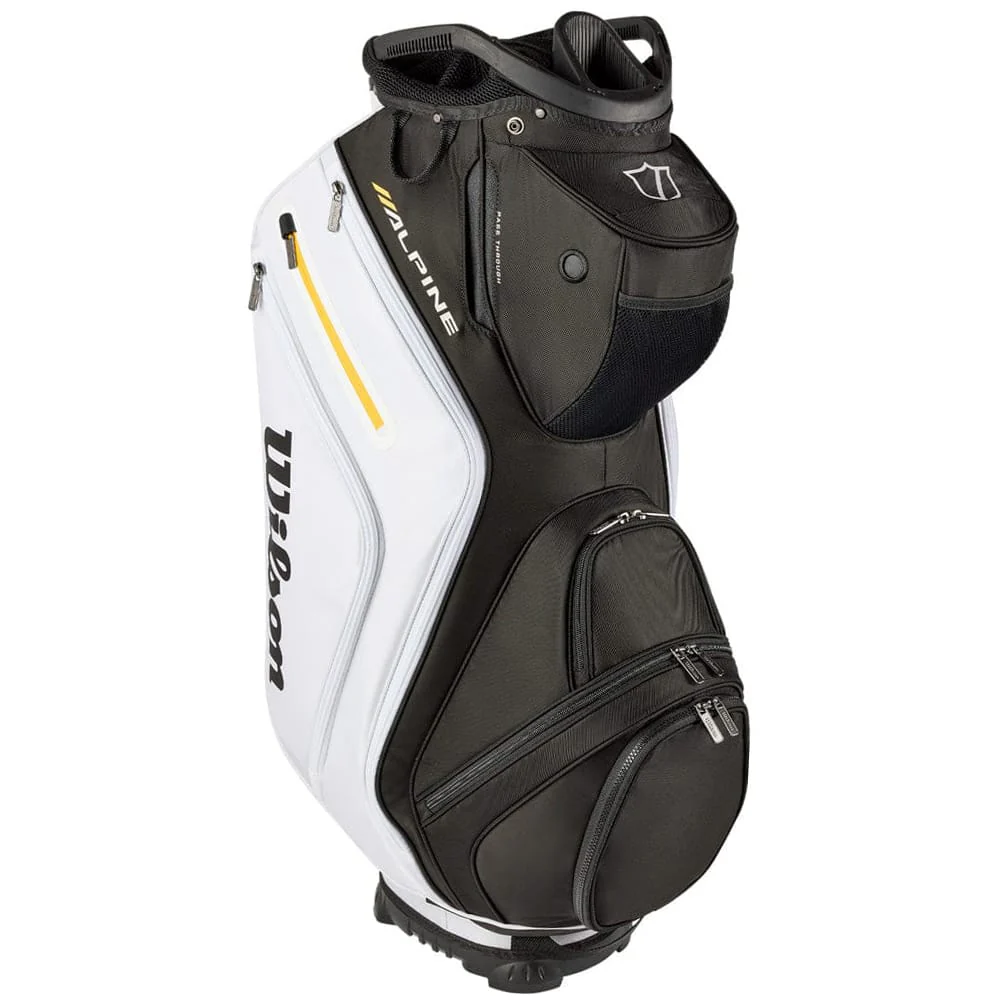 Wilson Alpine Cart 14 Bag - Black/White/Orange