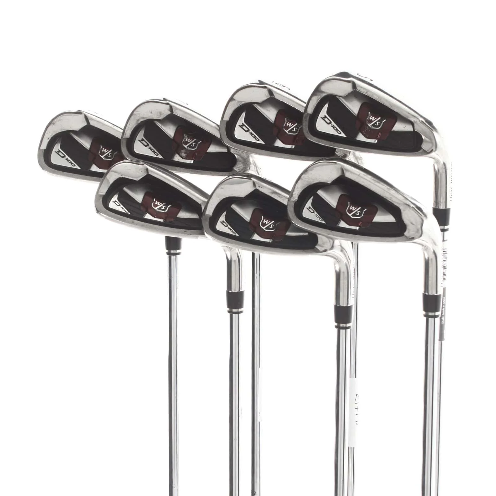 Wilson D100 Steel Mens Right Hand Irons 5-SW Uniflex - True Temper
