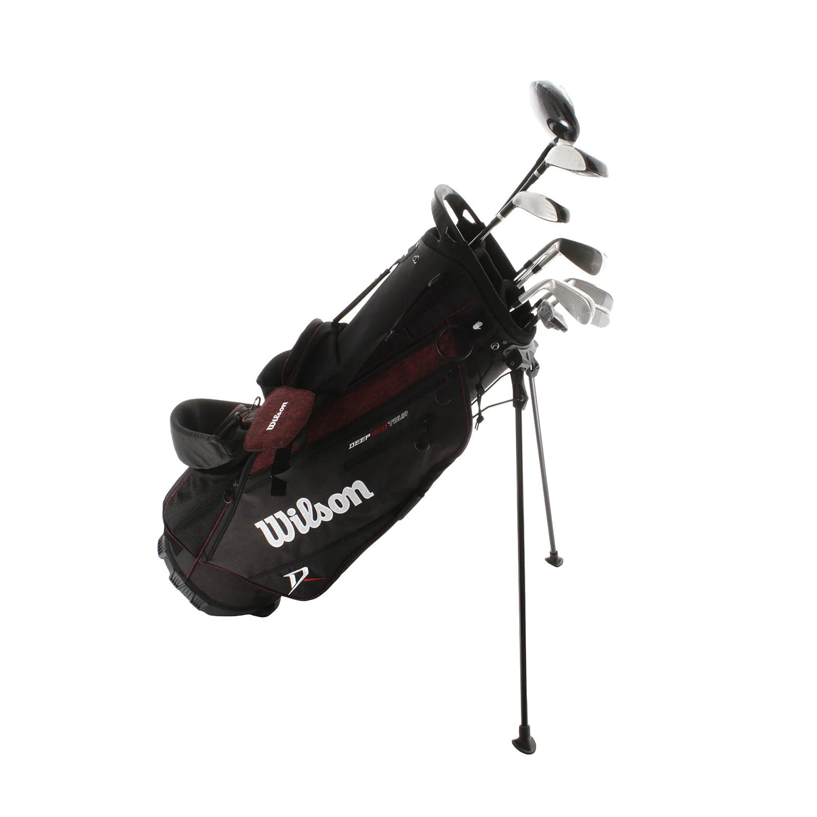 Wilson Deep Red Steel/Graphite Mens Right Hand Package Set Regular - Wilson