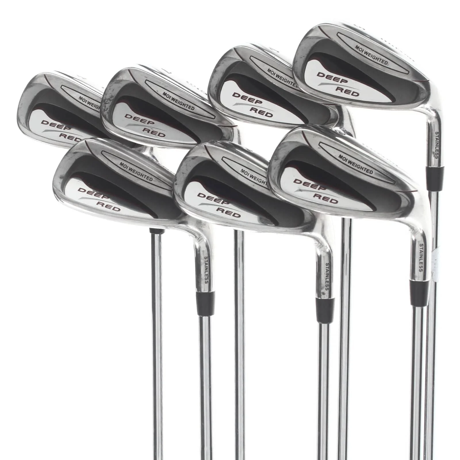 Wilson Deep Red Steel Mens Right Hand Irons 5-SW Regular - Deep Red