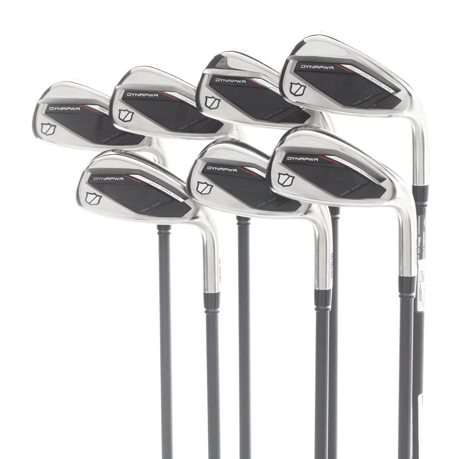 Wilson Dynapower Max 2025 Graphite Mens Right Hand Irons 5-GW Regular - KBS Max Graphite Iron 65