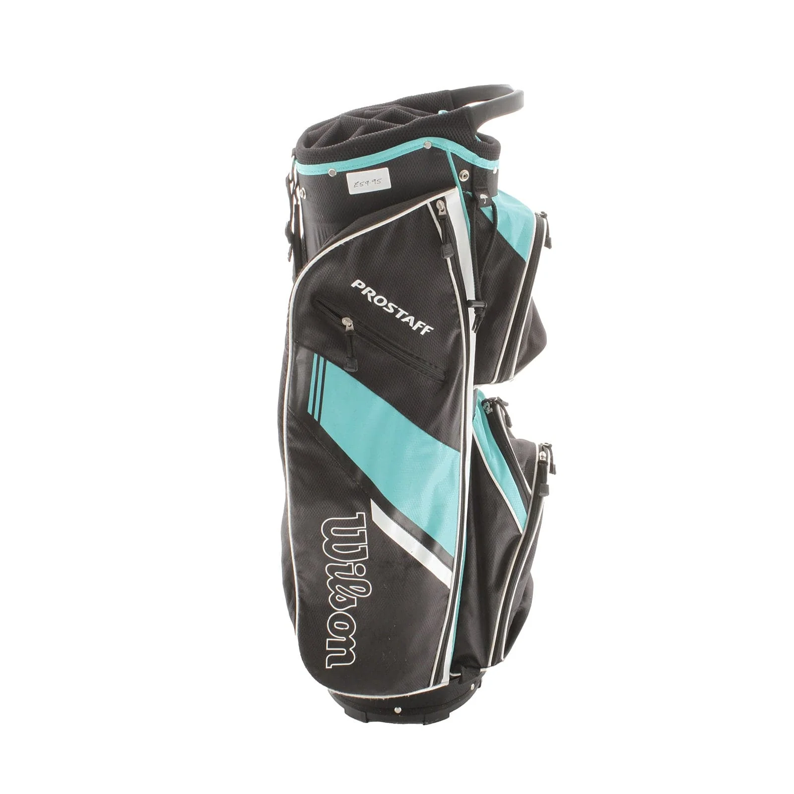 Wilson ProStaff Cart Bag - Black/White/Green - Image 3