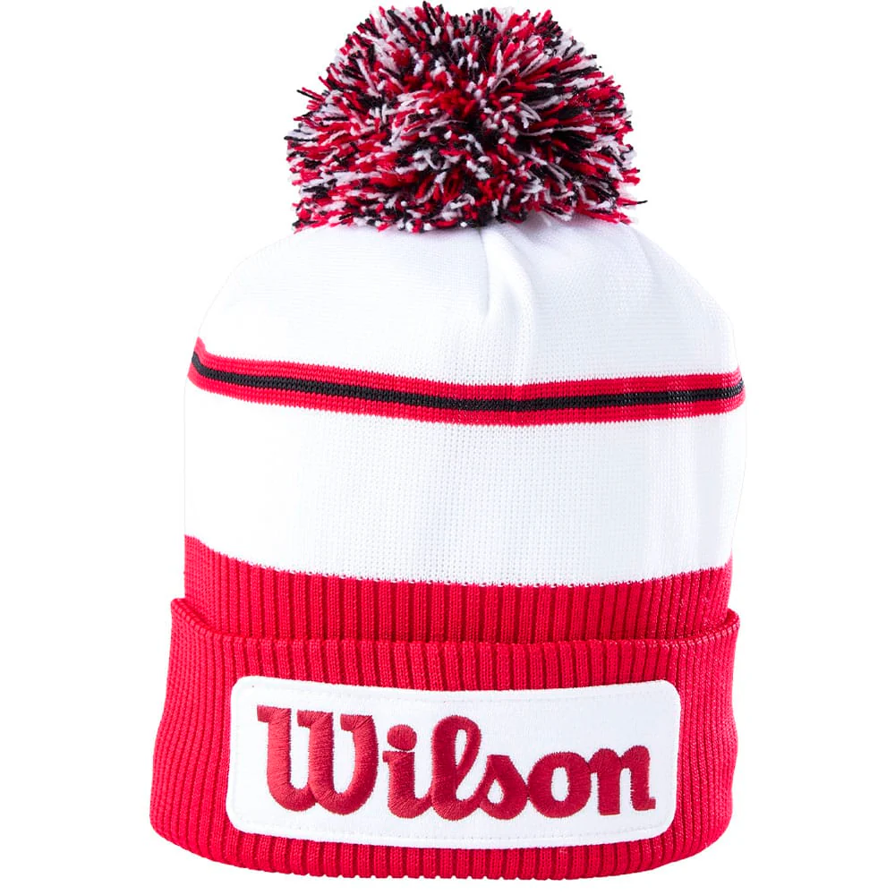Wilson Tour Beanie - White/Red - Image 2