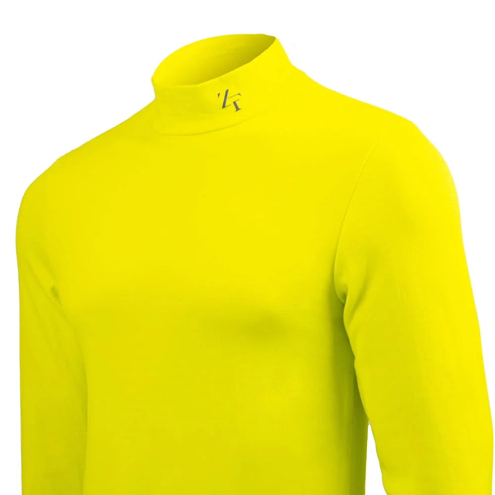 Zerofit Heatrub Move Baselayer Top - Dayglow Yellow - Image 3